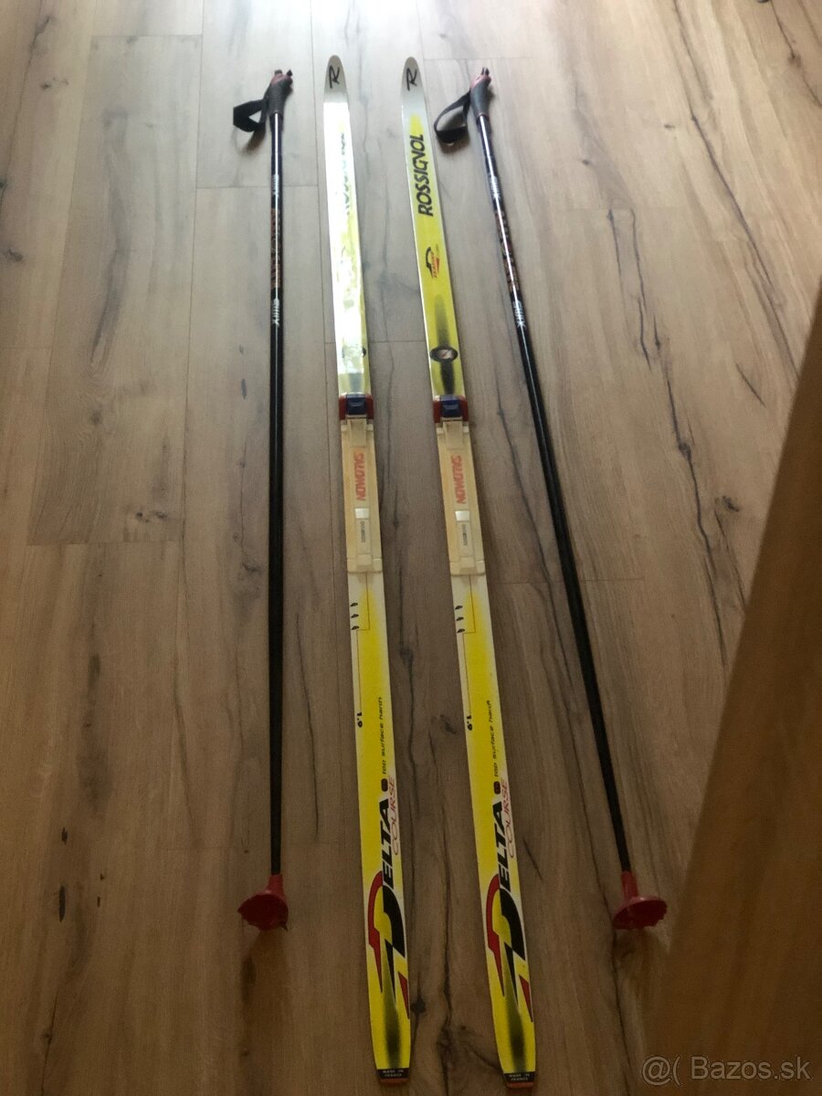 Bežky ROSSIGNOL 190cm +palice175cm