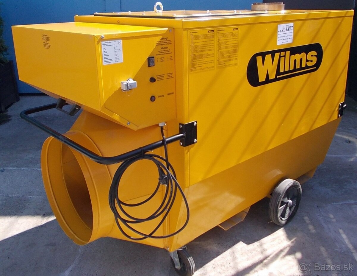 Teplovzdušná turbína Wilms BV 385 s vedením spalín