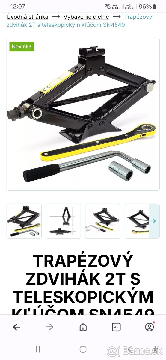 Zdvihák na auto do 2T