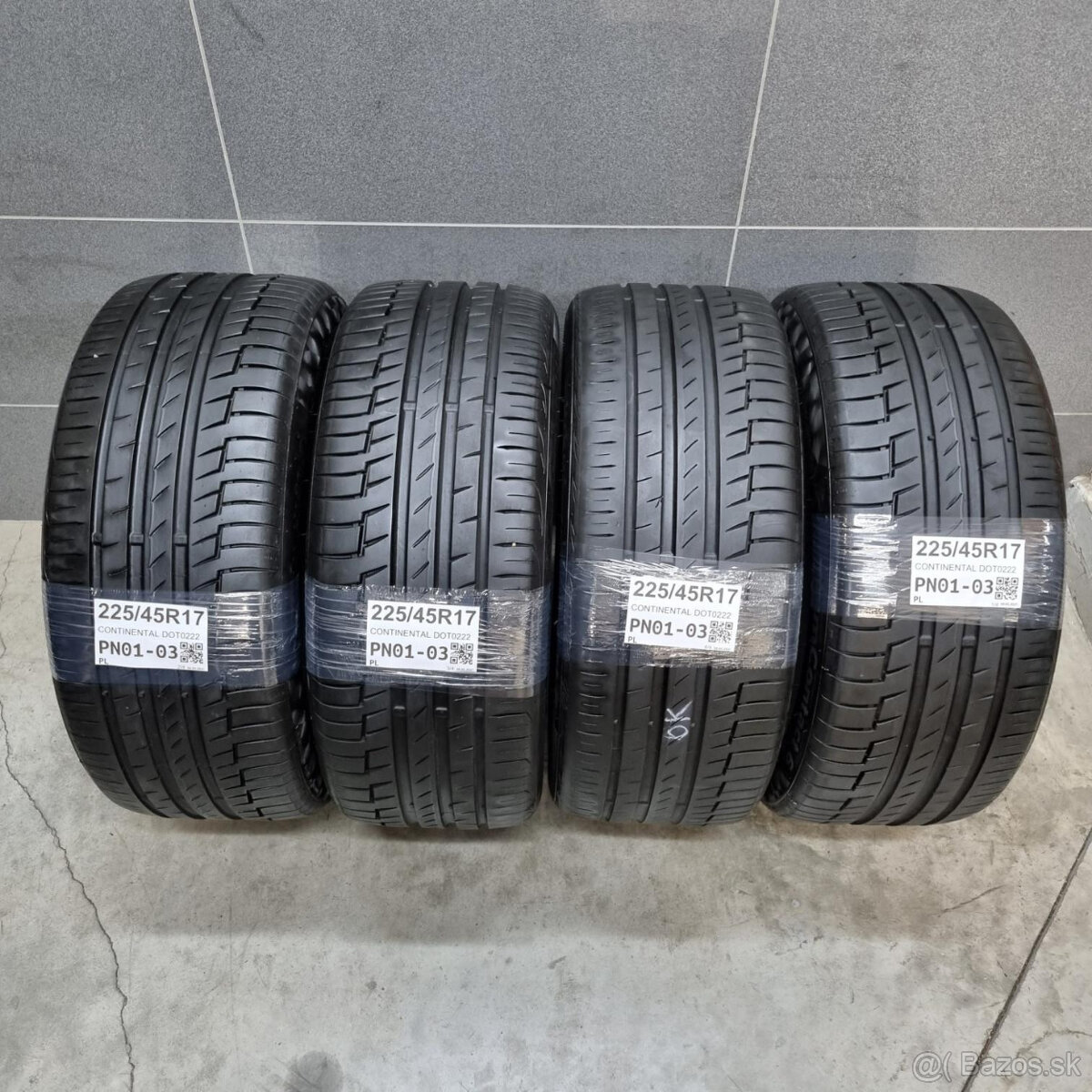 Letné pneumatiky 225/45 R17 CONTINENTAL DOT0222