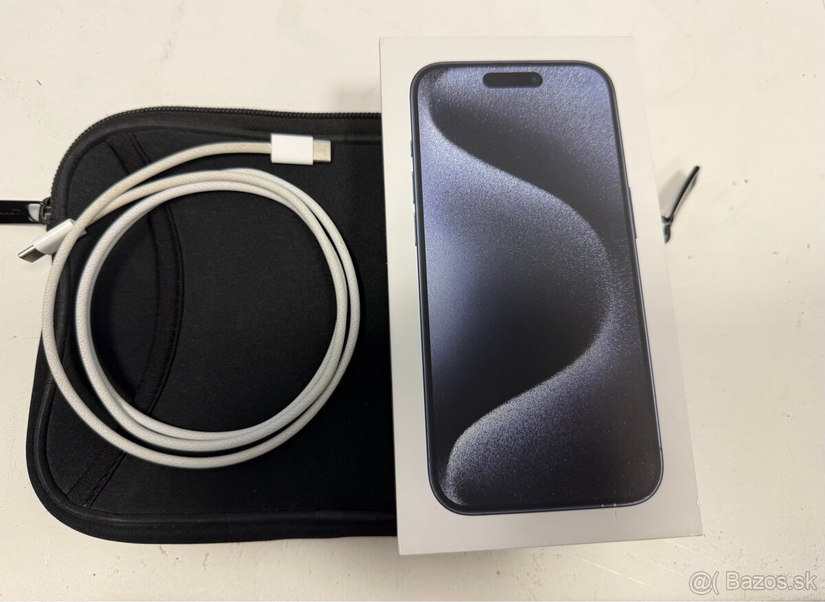iPhone 15 pro 256gb Blue Titanium