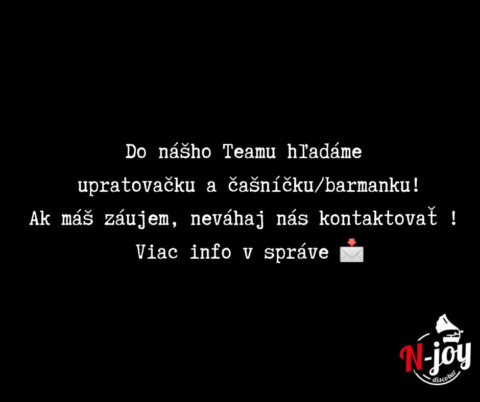 Pozície upratovačka, barman/barmanka