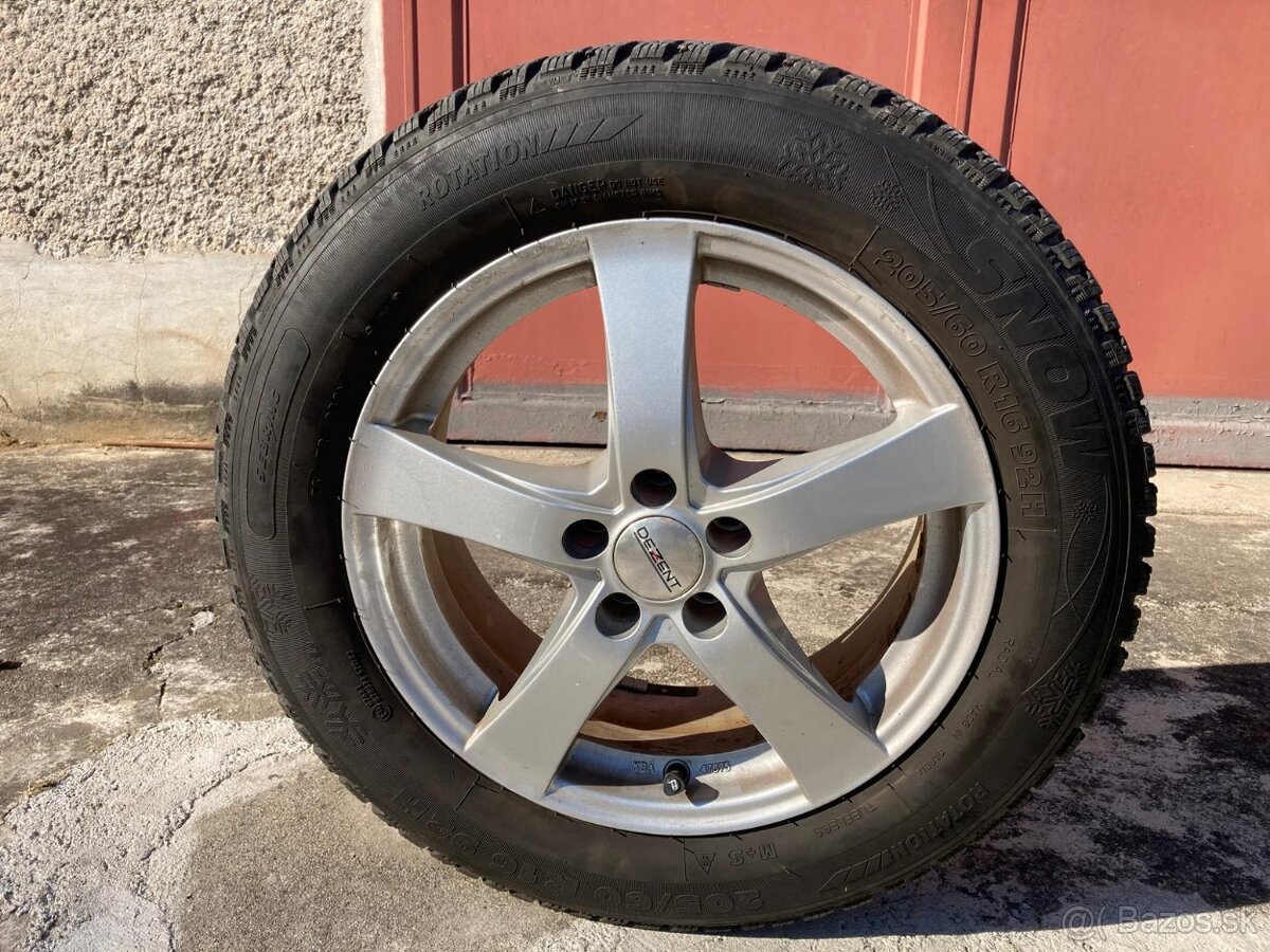 205/60 R16 sada zimných pneumatík s Alu diskami