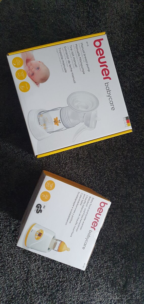 Odsávačka, ohrievač mlieka, váha