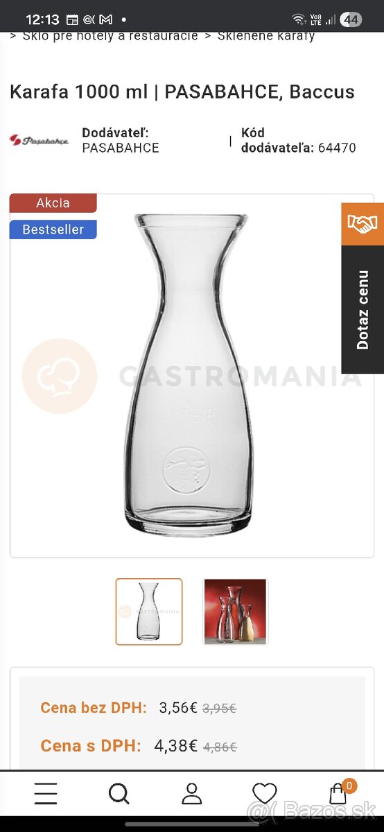 Predám džbány na víno, vodu, karafy