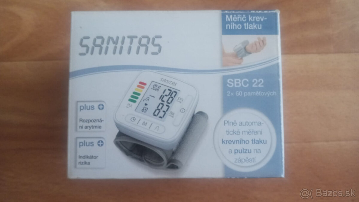 Digitálny automatický tlakomer SANITAS