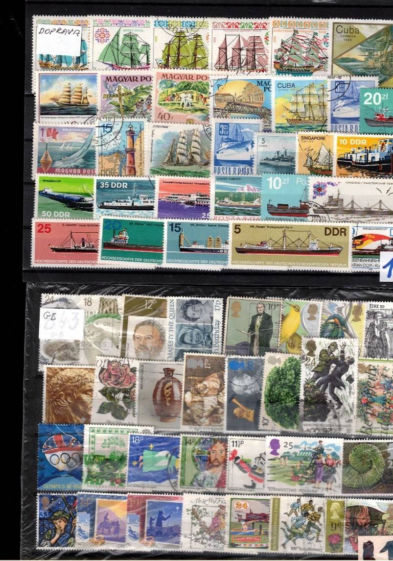 Poštové známky - 40 - MIX karty 50 ks - 20€