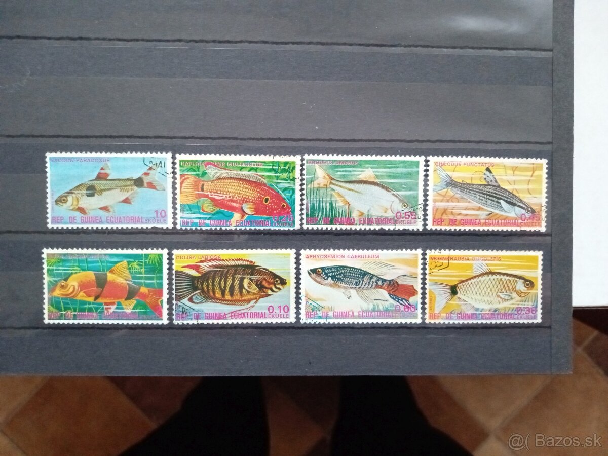 Poštové známky č.527 - Rovníková Guinea - ryby