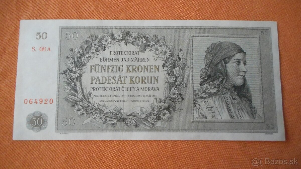 Bankovky ČSR - 50