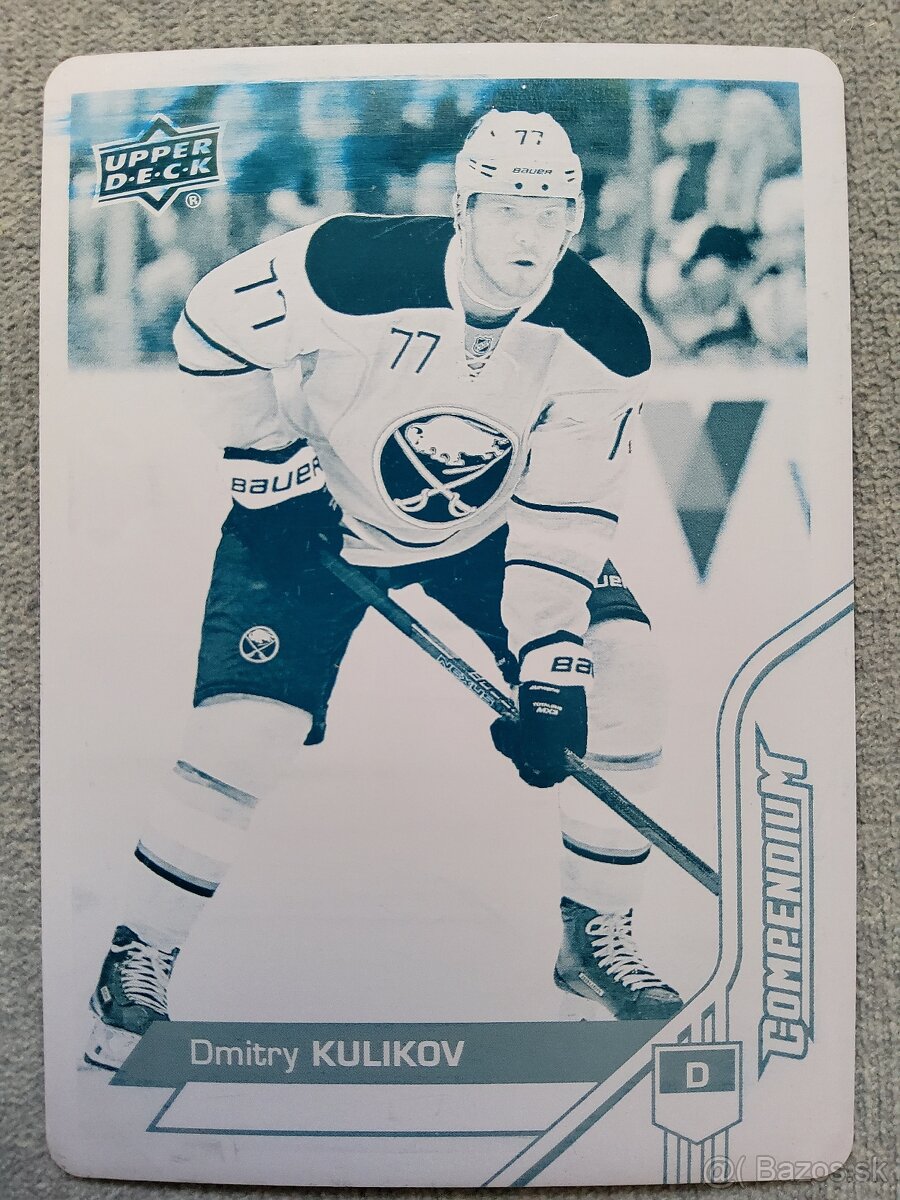 Dmitry Kulikov - Sabres - Printing Plate