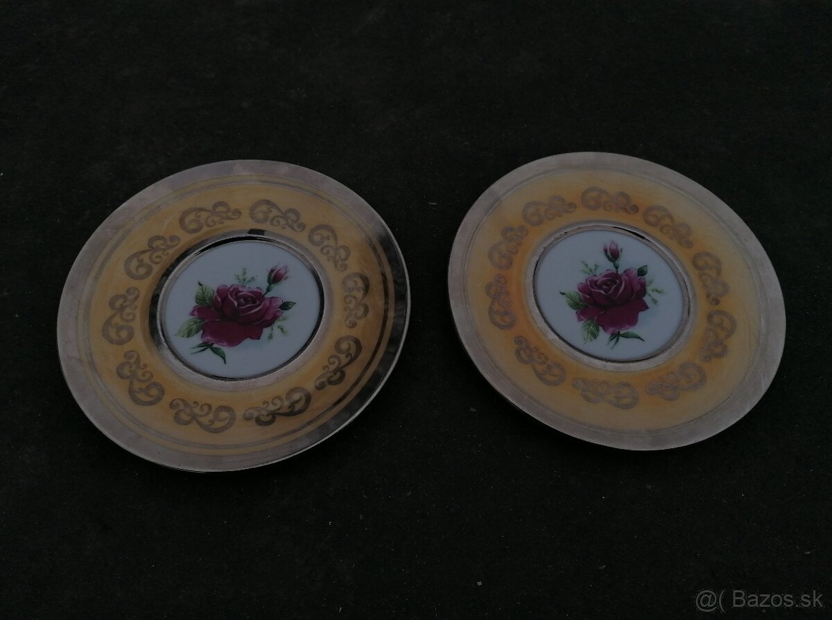 Predám porcelánové podšálky Ruža