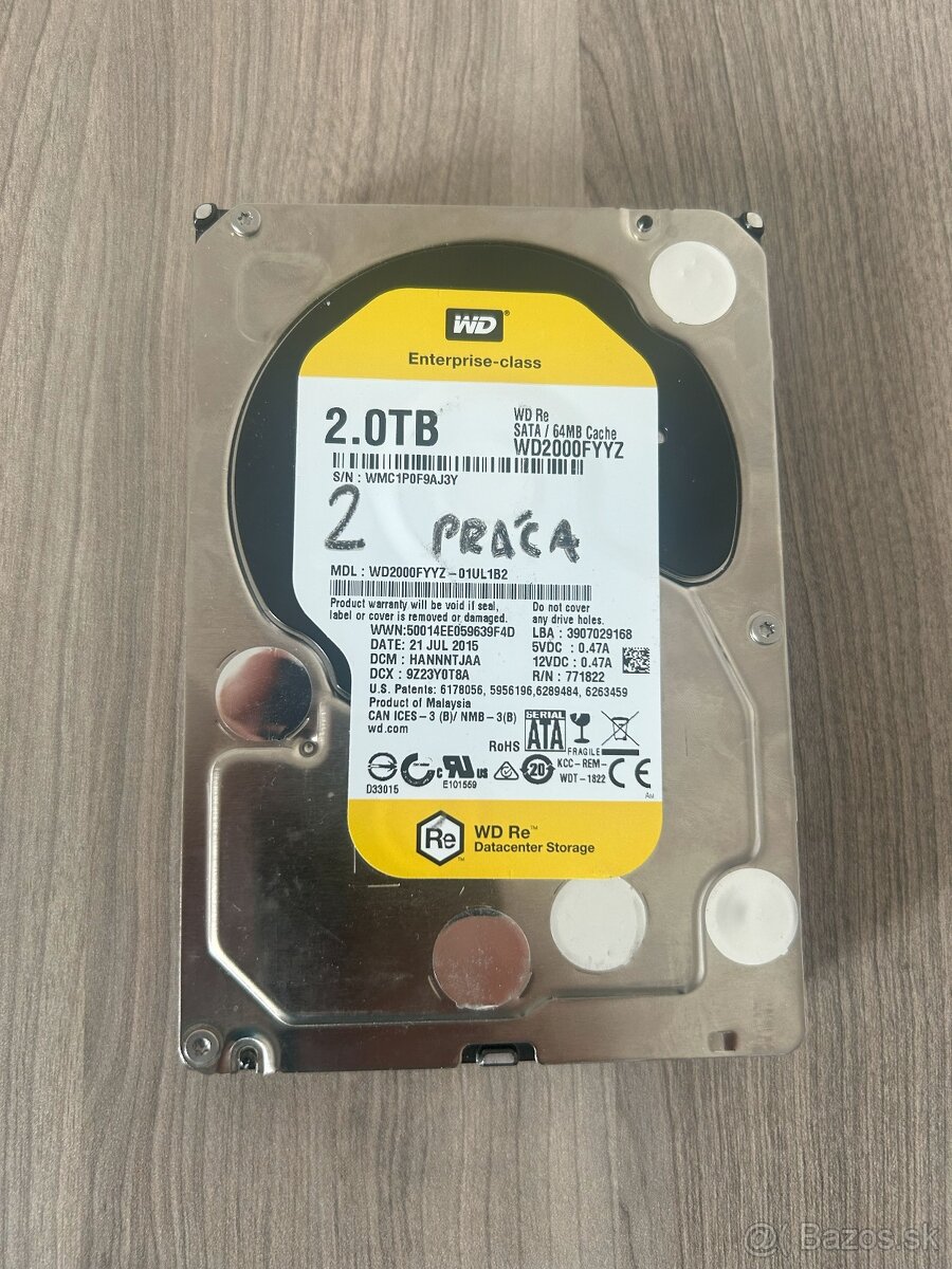 WD 2TB disk 3,5