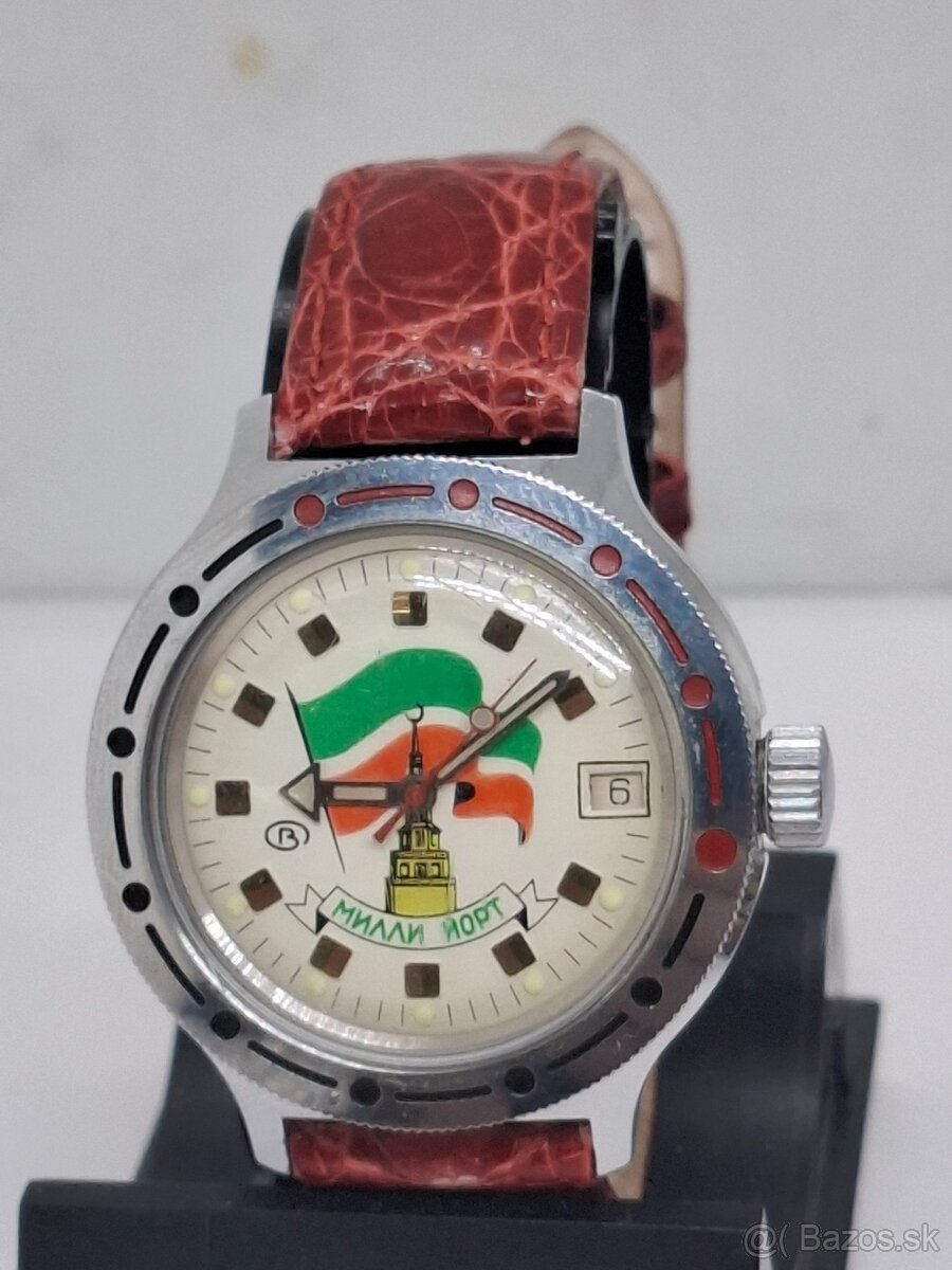 Predám funkčné náramkové automatické hodiny VOSTOK 40mm 75 €