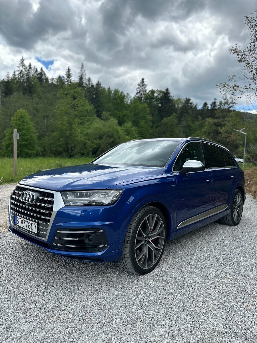 Audi SQ7 poháňané 4,0-litrovým V8 TDI motorom s výkonom 320