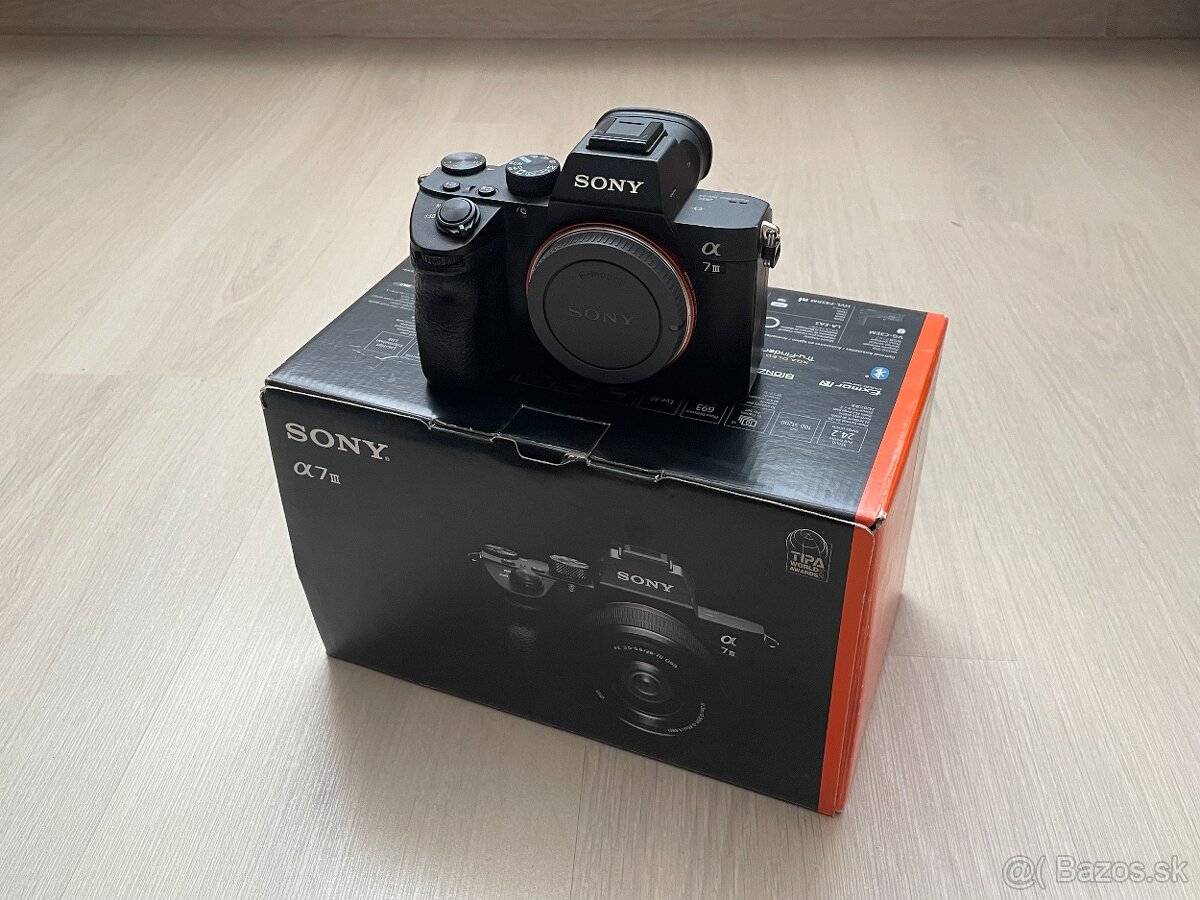 Predám Sony a7 III (ILCE-7M3) fotoaparát