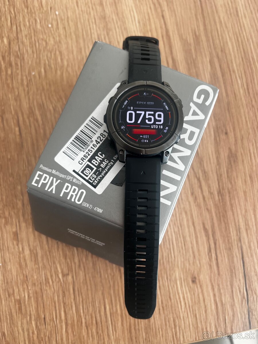 Nove sportove hodinky GARMIN EPIX PRO