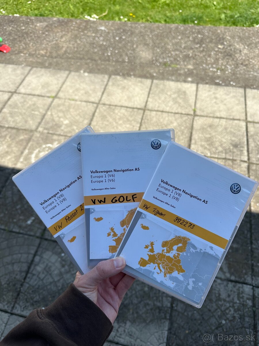 Navigácie – SD karty a CD pre VW, Audi, Škoda, Seat atd.