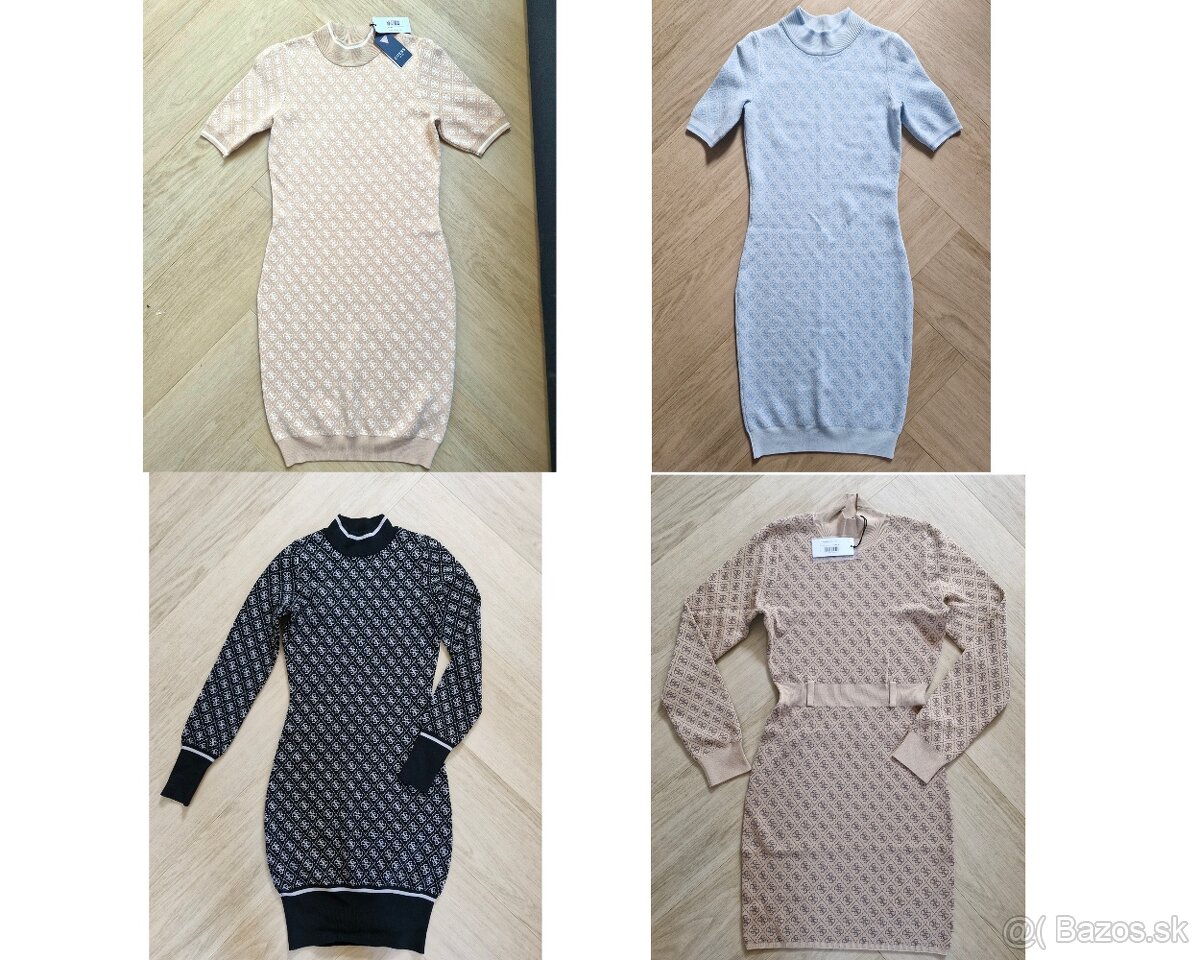 NOVE Guess monogram prechodne, zimne saty XS - L