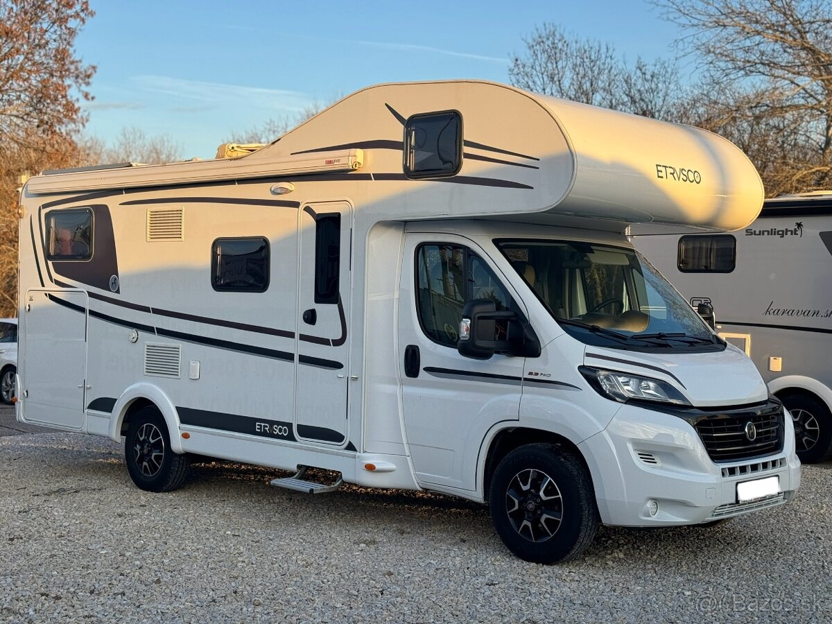 Etrusco A 7300 DB Alkovna Fiat 6-miest Klima, Markiza, XZENT