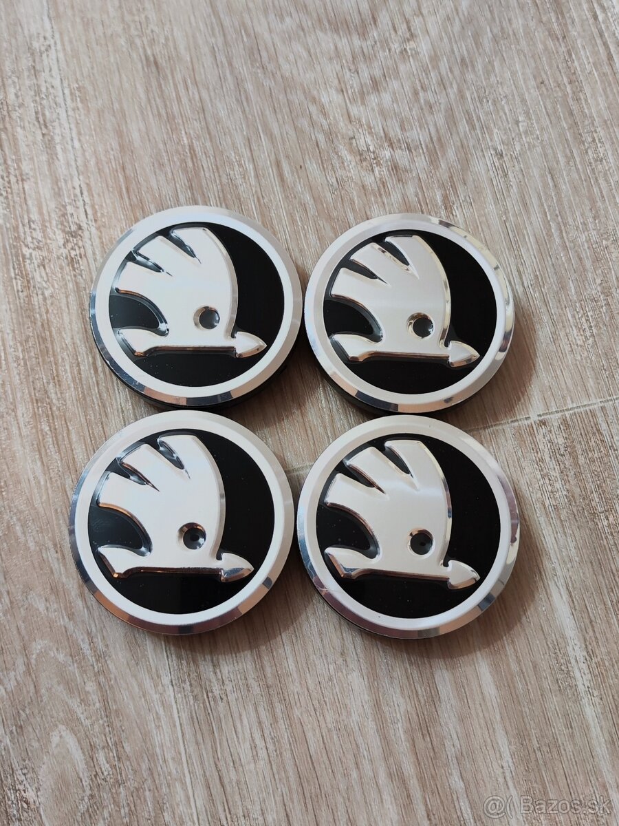 Stredové krytky kolies Škoda 56mm