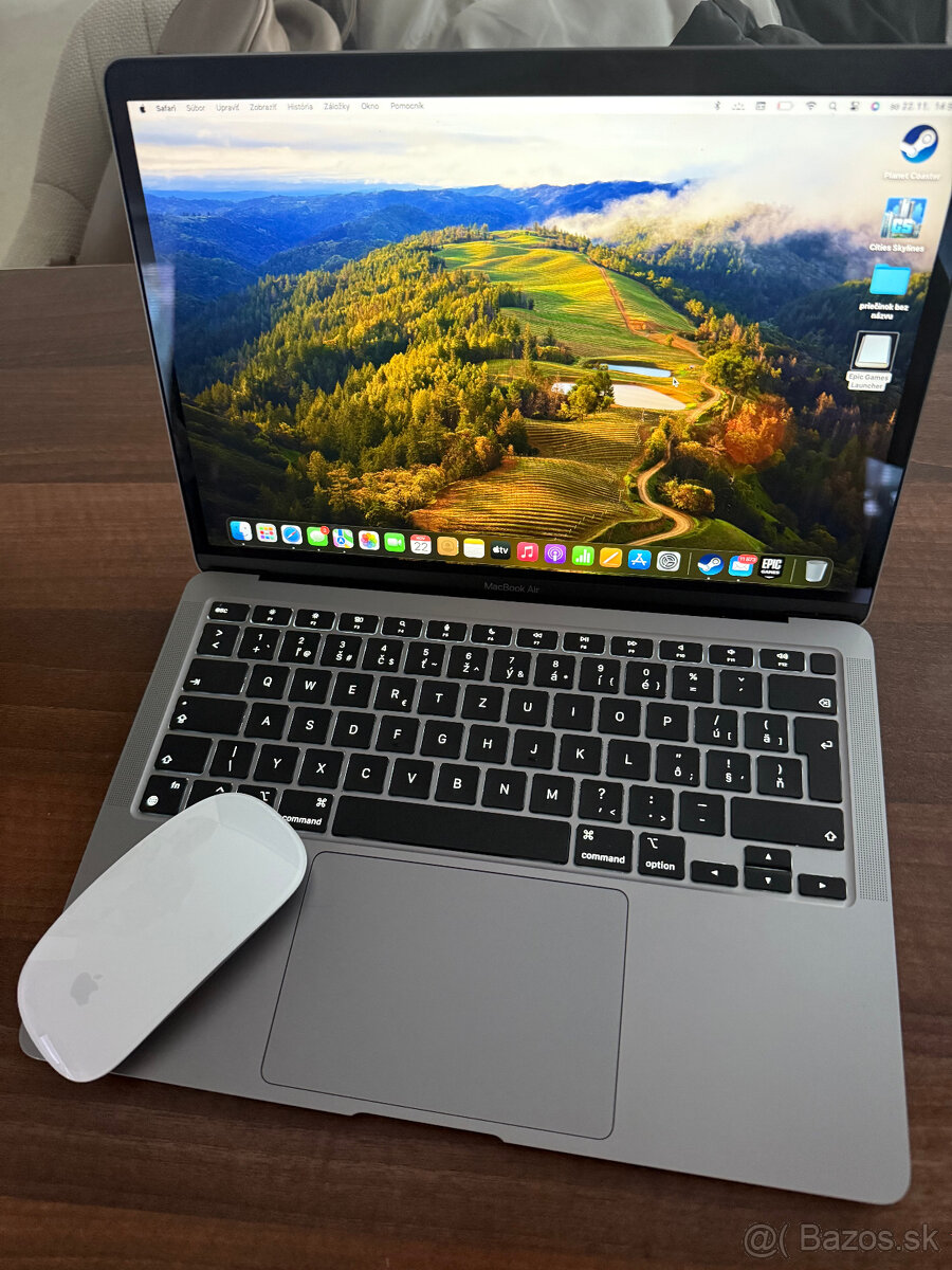 MacBookAir 13" Apple M1 8C CPU 7C GPU 8GB 256GB