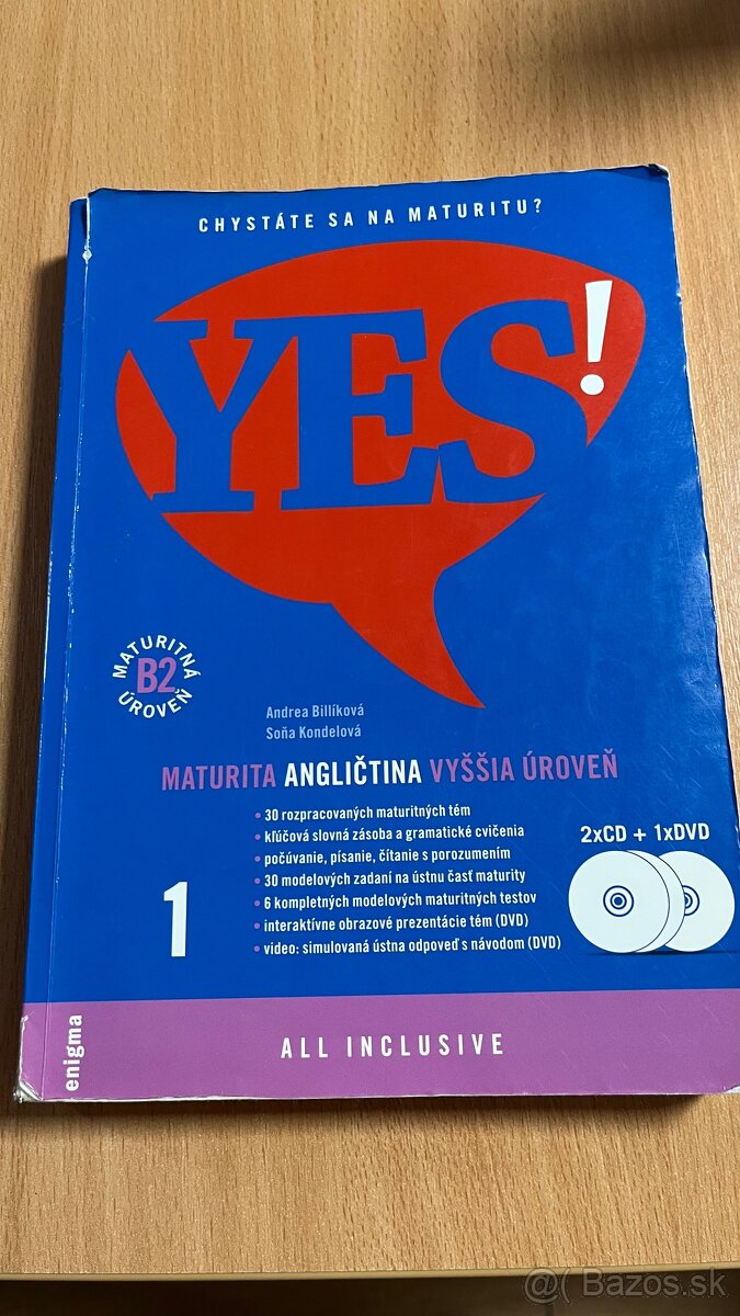 Predám učebnicu Angličtina YES 1 a 2