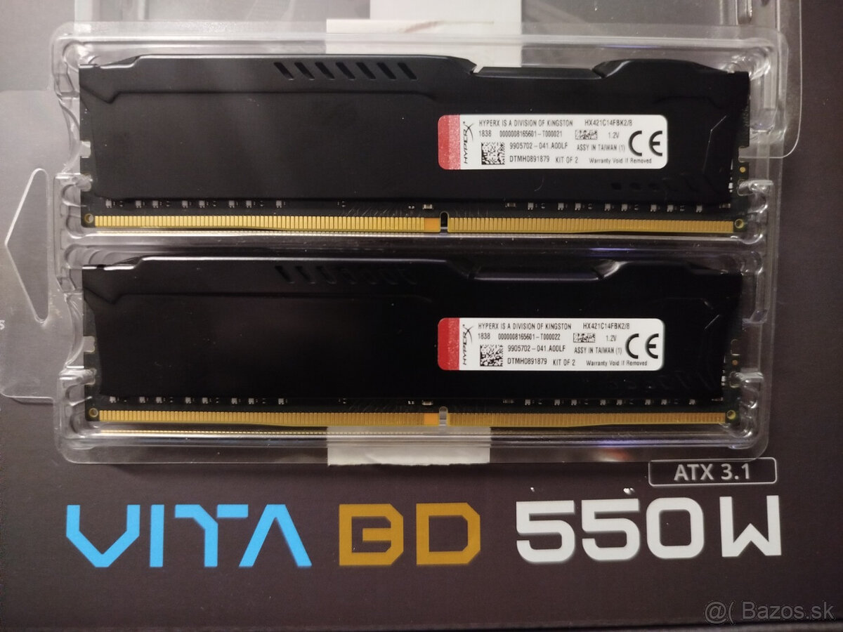 DDR4 8GB /2x 4GB/ 2133Hz Kingston HyperX