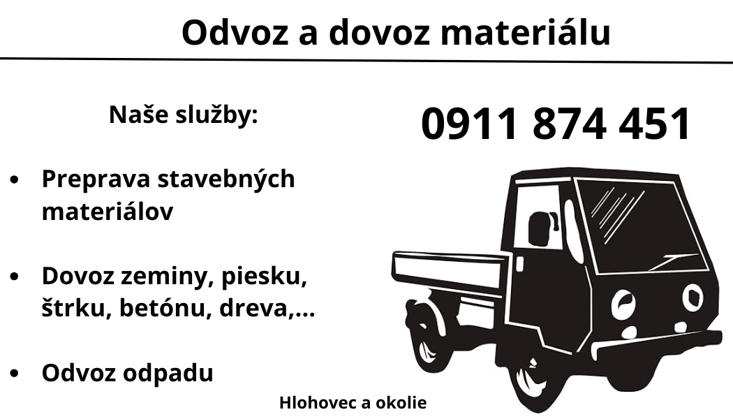 Dovoz/odvoz materiálov