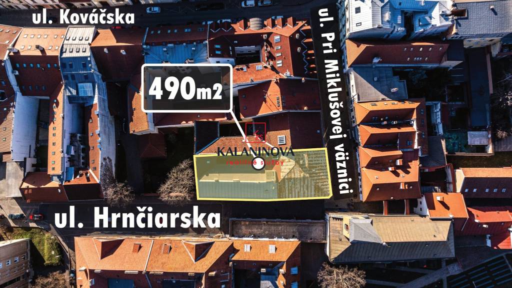 PREDAJ:budova s projektom a stav. povol., Hrnčiarska, Košice