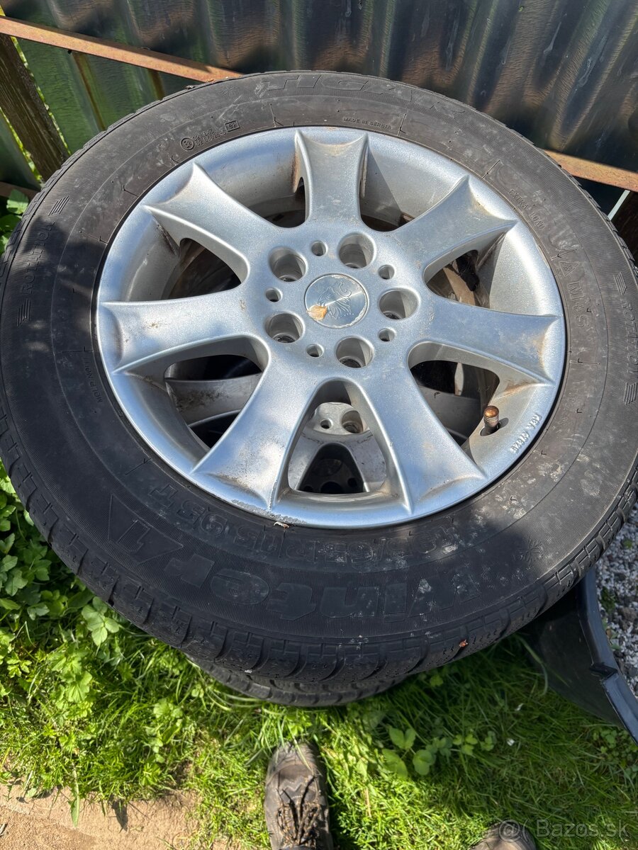 Predám elektróny 5x112 r15 pneu 195/65 r15