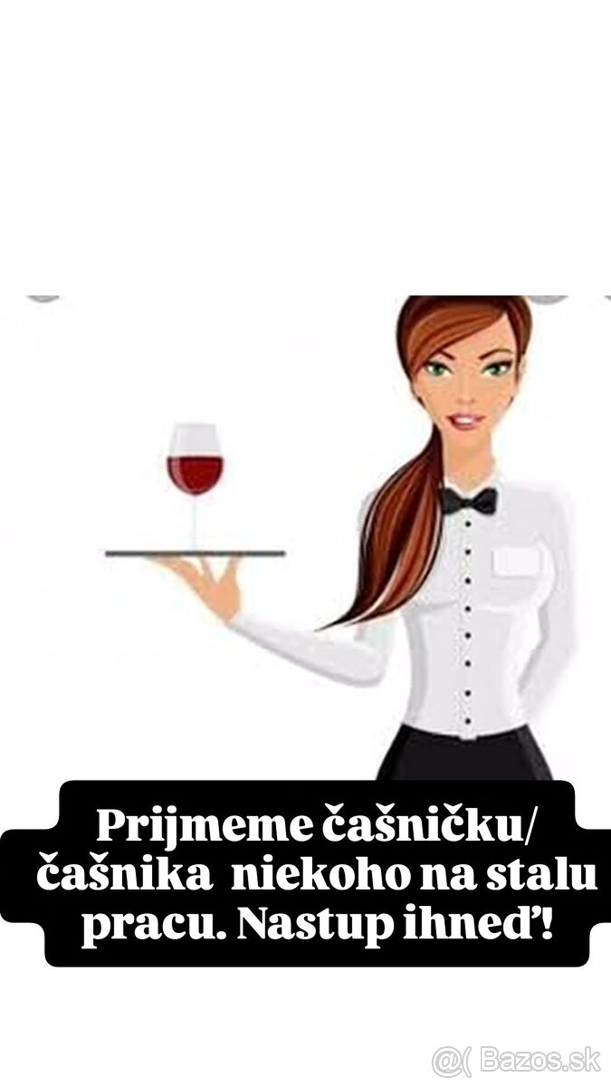Prijmeme čašníčku/čašníka