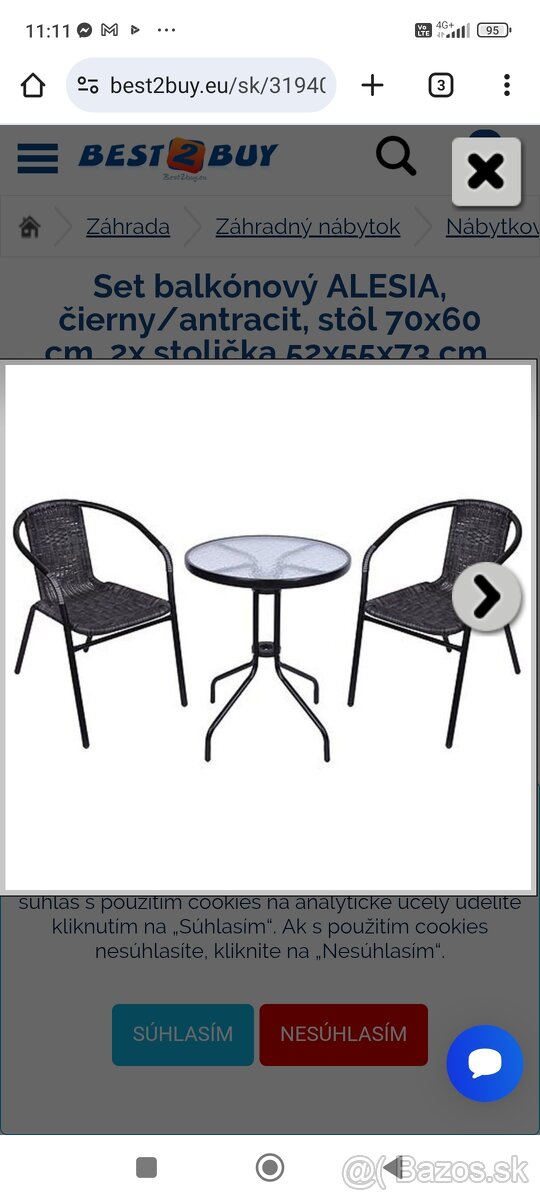 Záhradný set