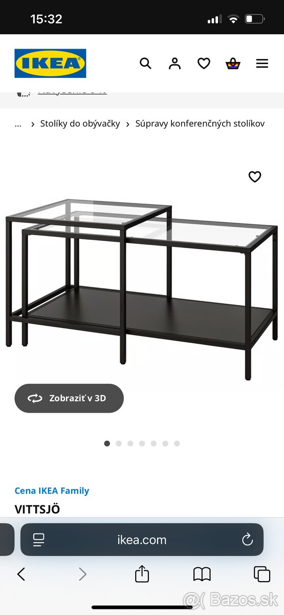 Predám konferenčný stôl Ikea Vittsjö
