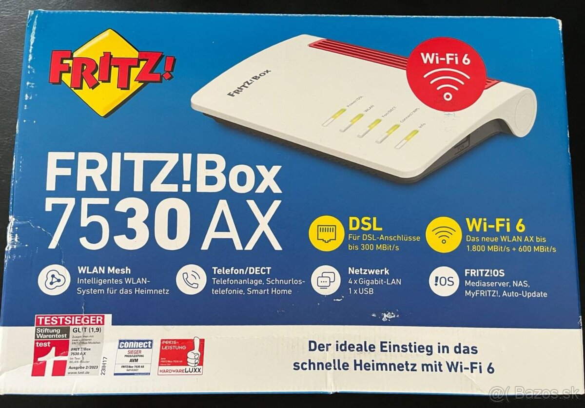 WiFi router FRITZ Box 7530 AX