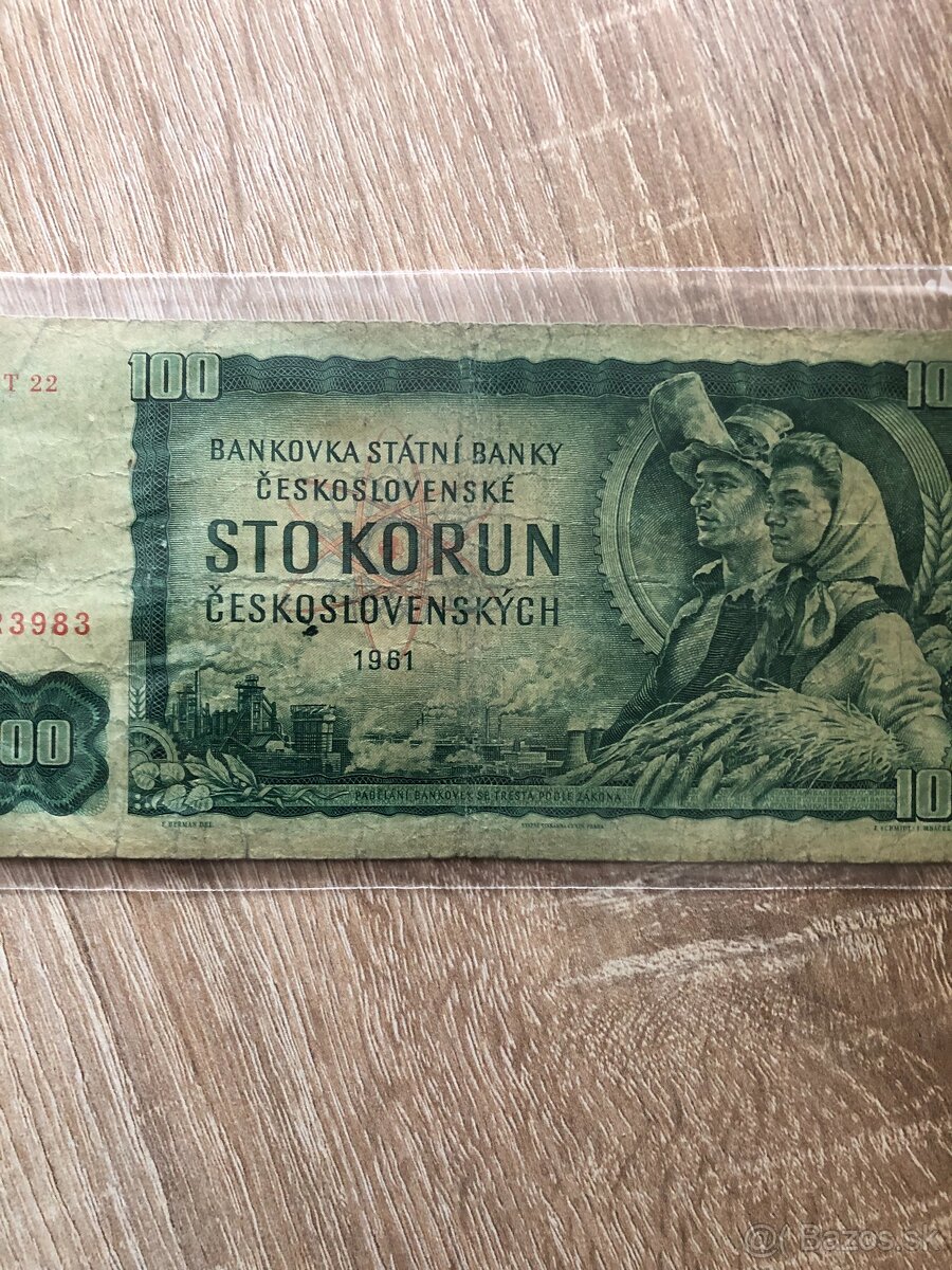 100 Koruna 1961