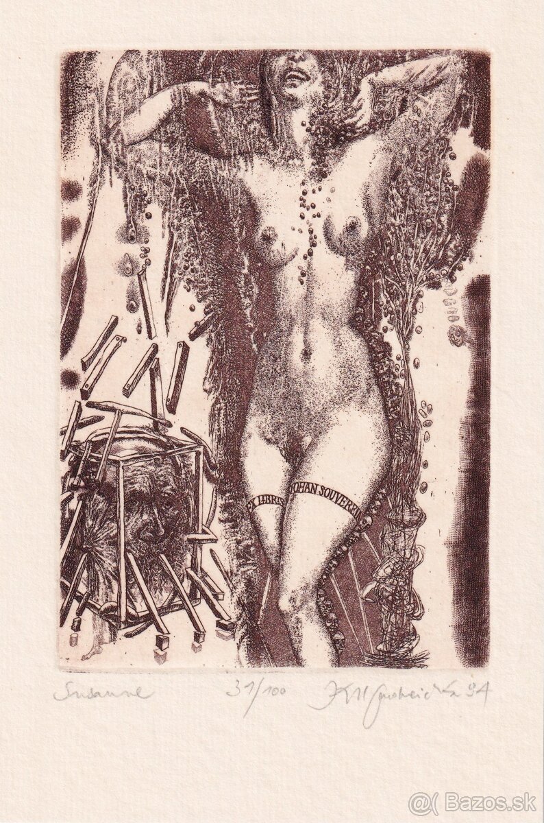 predam exlibris grafiky Kaorl Ondreička