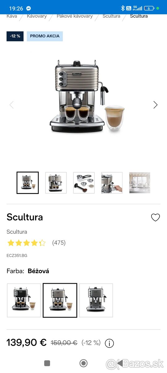 DeLonghi ECZ 351.W kávovar