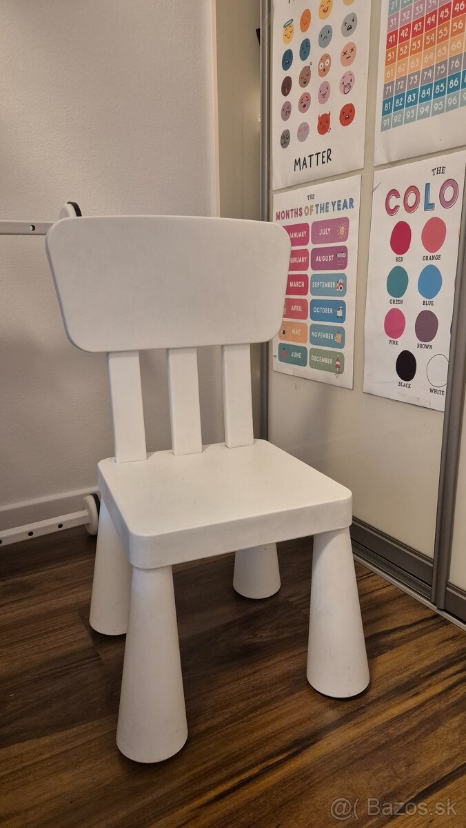 Detská plastová stolička Ikea