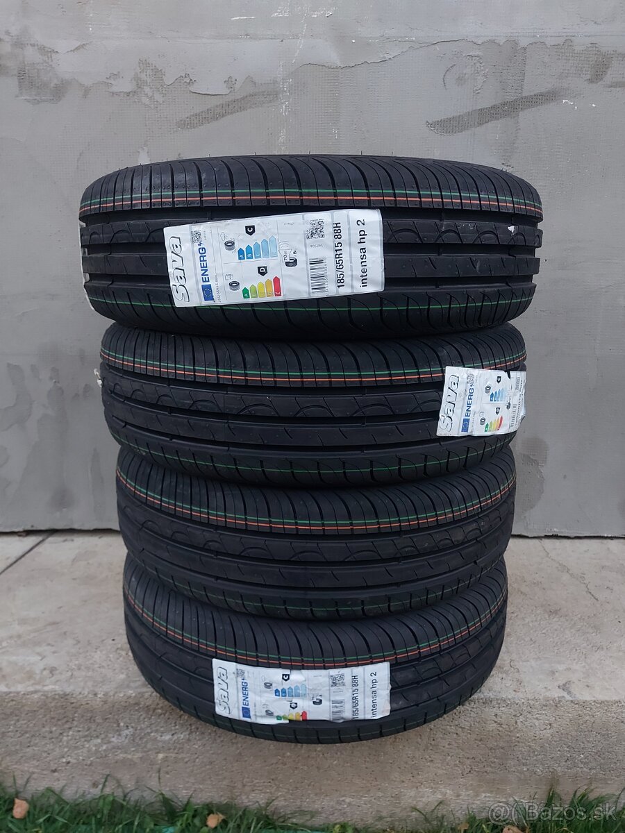 4ks NOVÉ letné 185/65 r15 88H SAVA, DOT2025