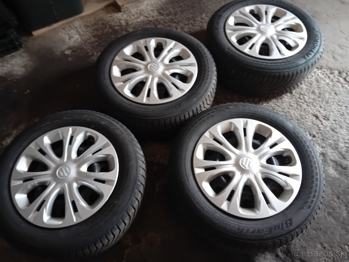 Originál plechové disky R16 Suzuki Vitara so zimnými pneu