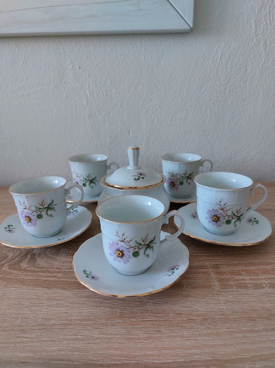 Karlovarsky porcelan - mokka salocky