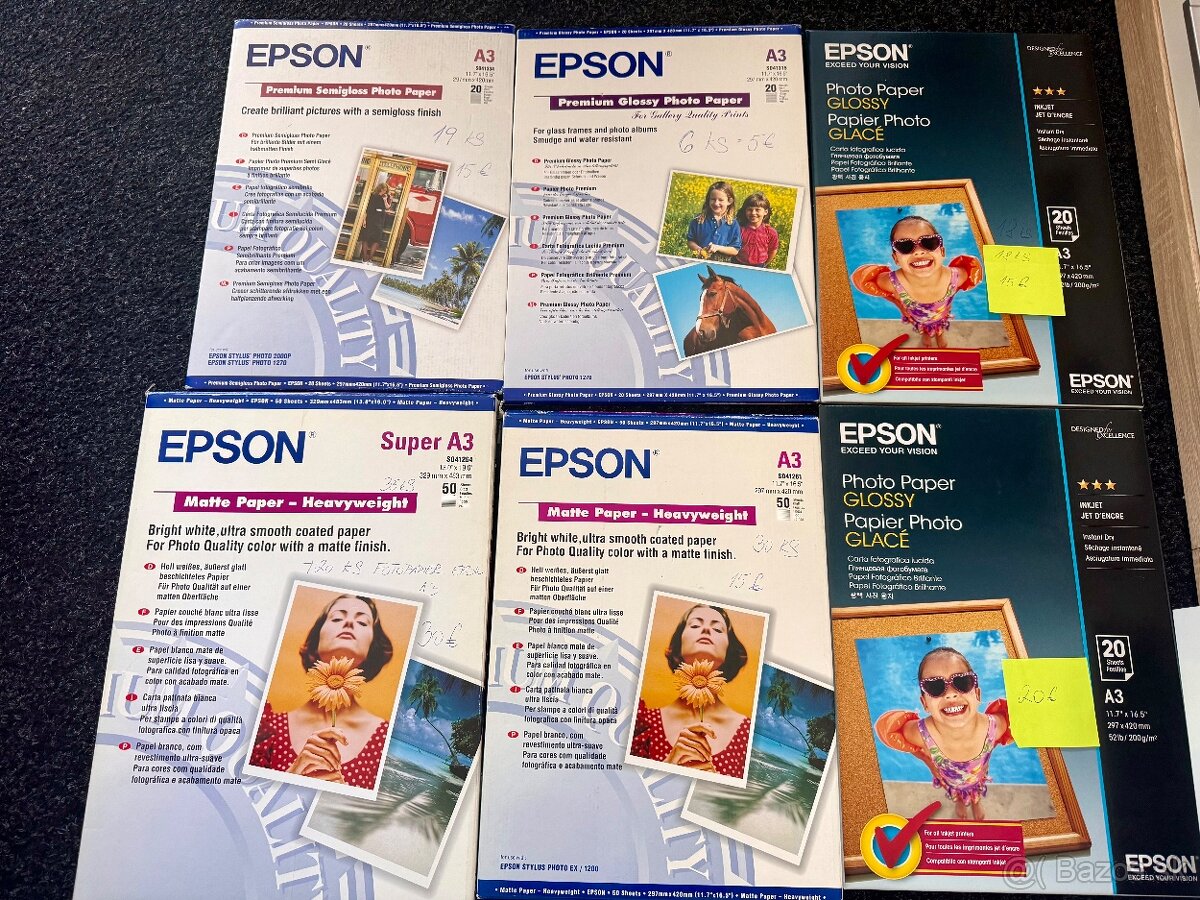 Fotopapier Epson A3