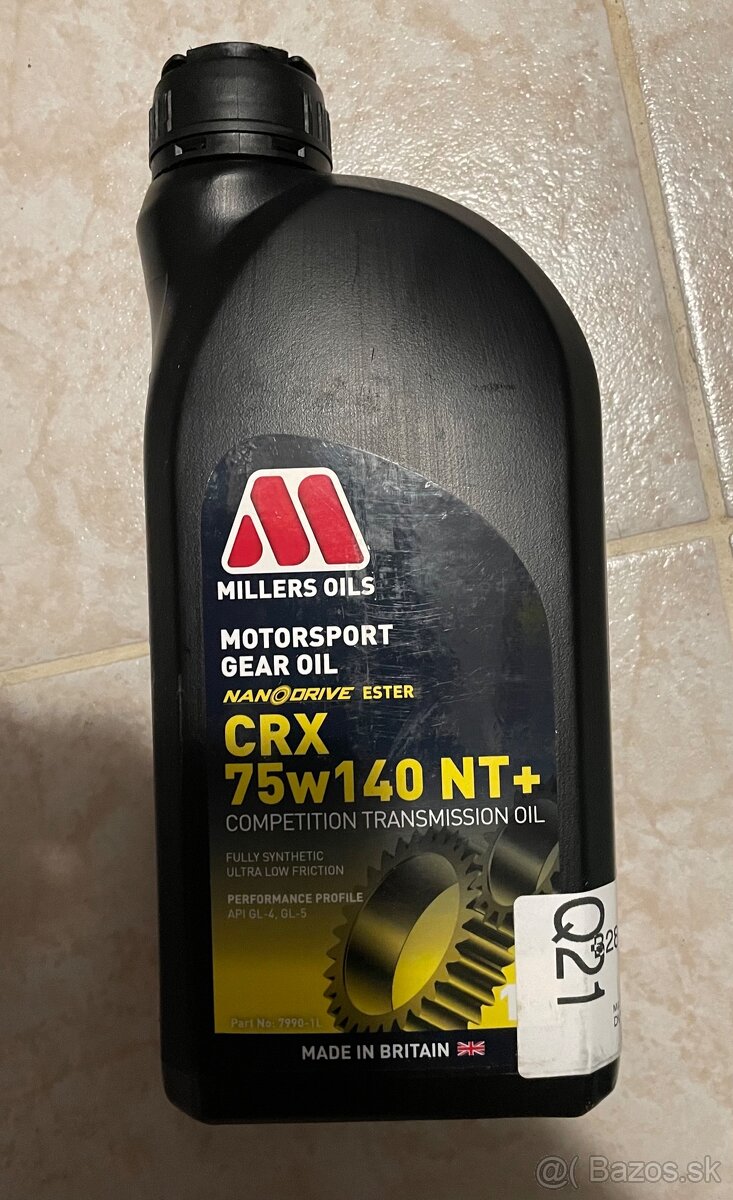 Millers Oils CRX LS NT+ (NANODRIVE) 75W-140 3L