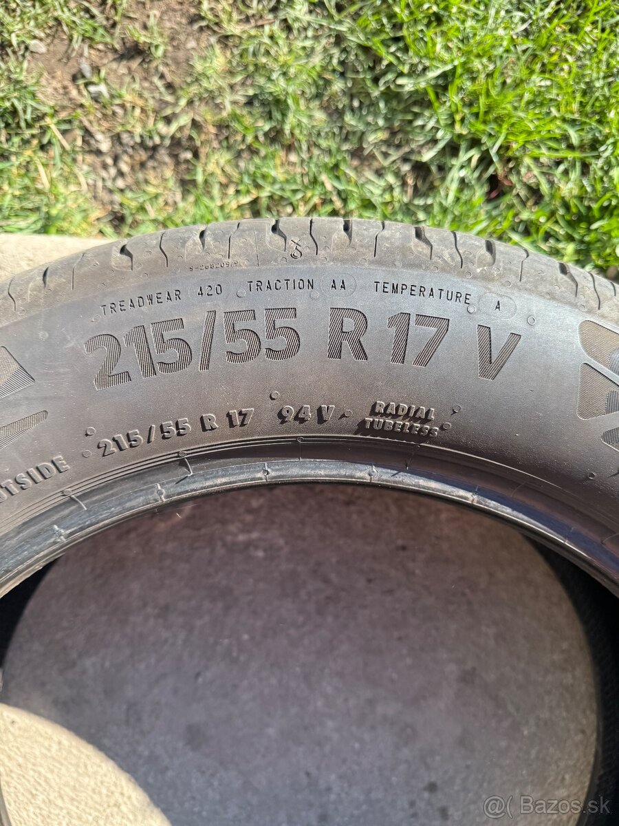 Predám Continetal EcoContact 6 215/55 R17 V