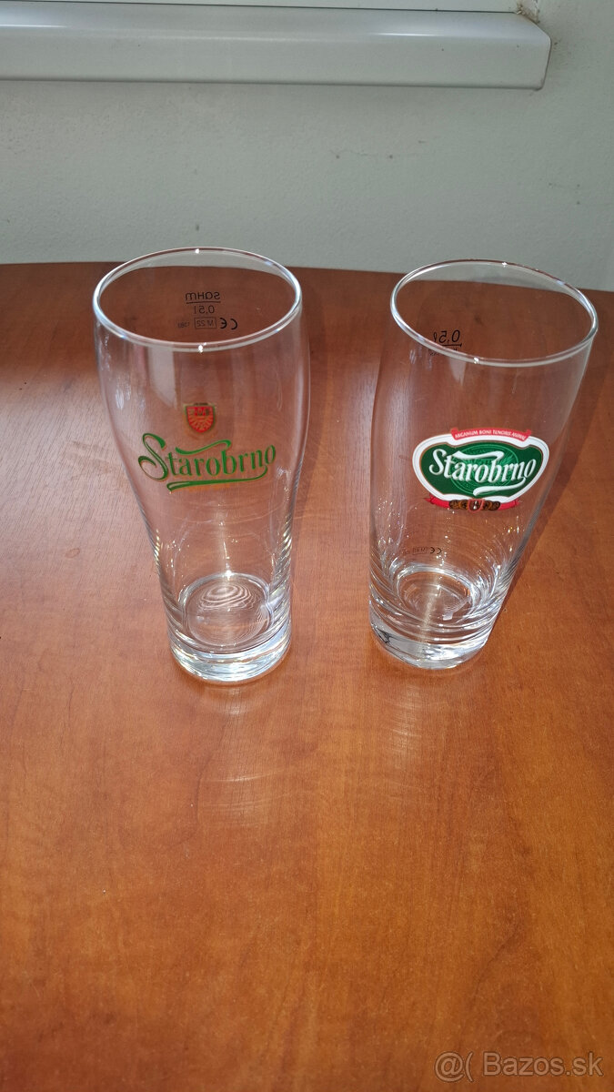 Poháre na pivo a kofolu
