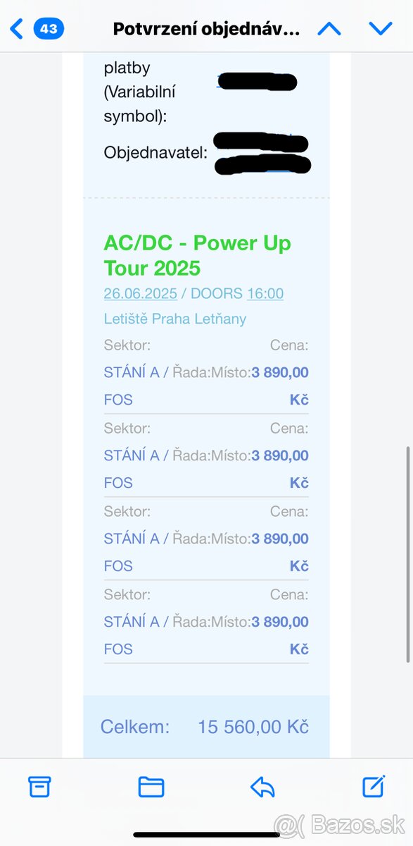 AC/DC vstupenky