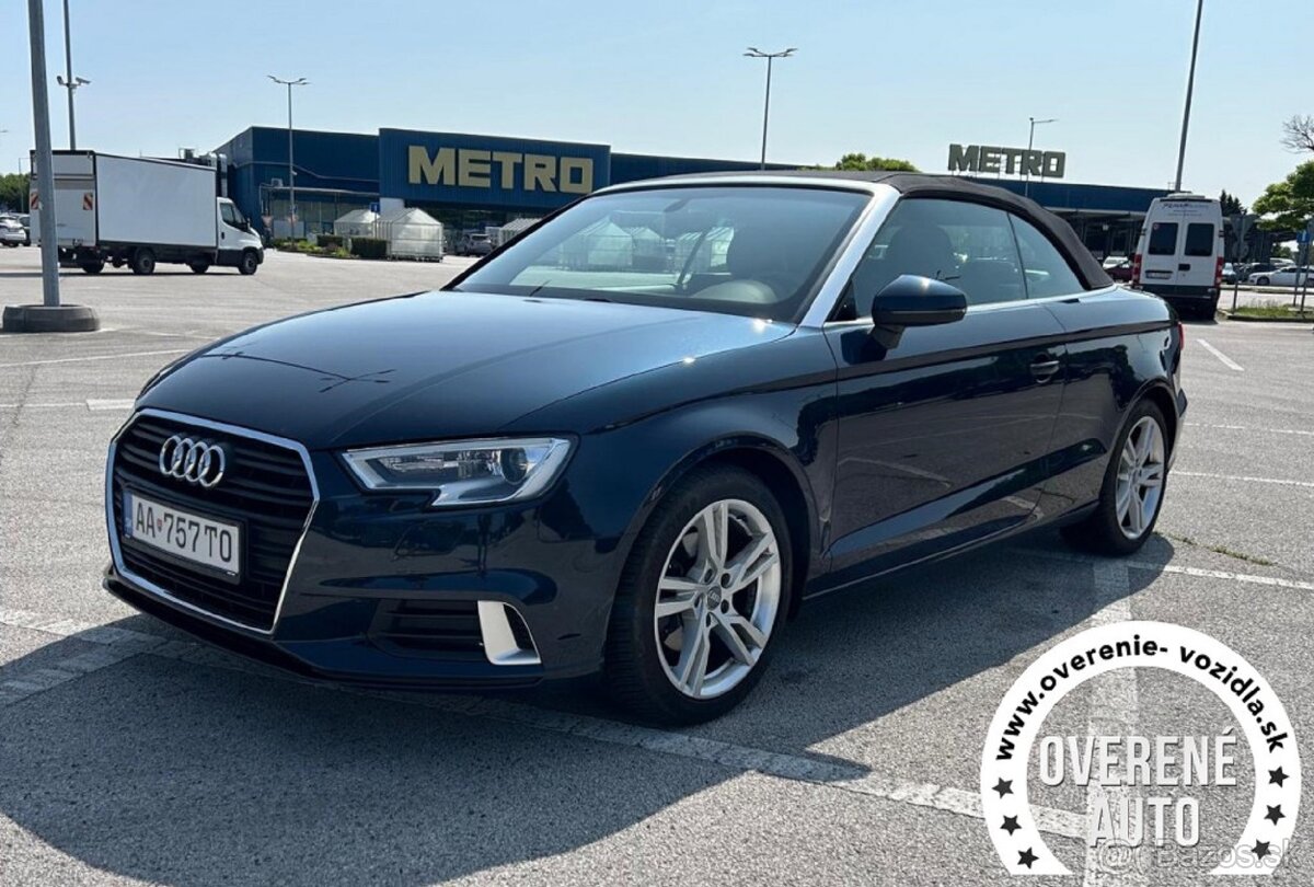 Audi A3 Cabriolet 1.4 benzín 110kW, Full výbava