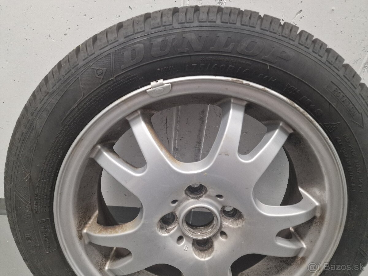 Predám alu R16 4x100 s pneu DunlopWinter Sport 3D 175/60