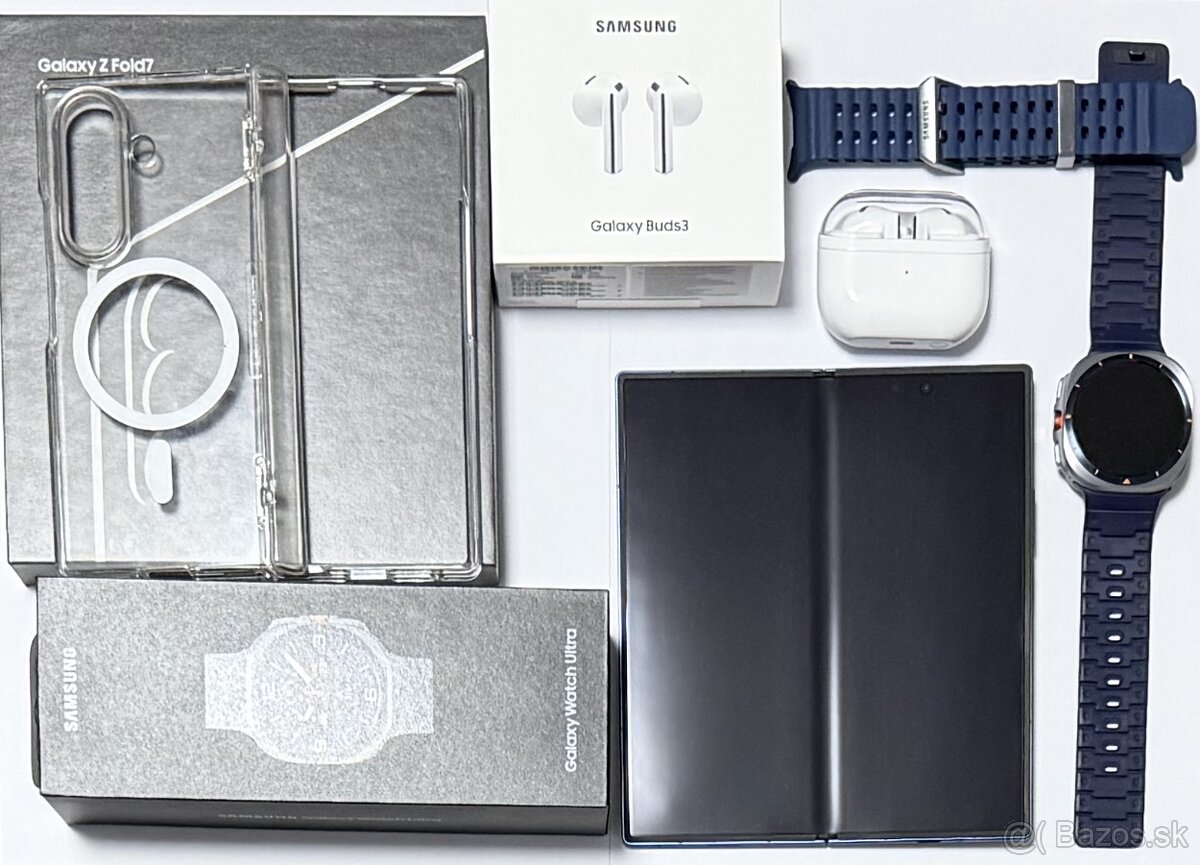 Samsung Galaxy Z Fold 7 512 GB + Watch + Buds | top stav