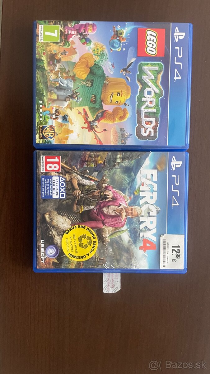PS4 hry- FAR CRY 4, LEGO WORLDS